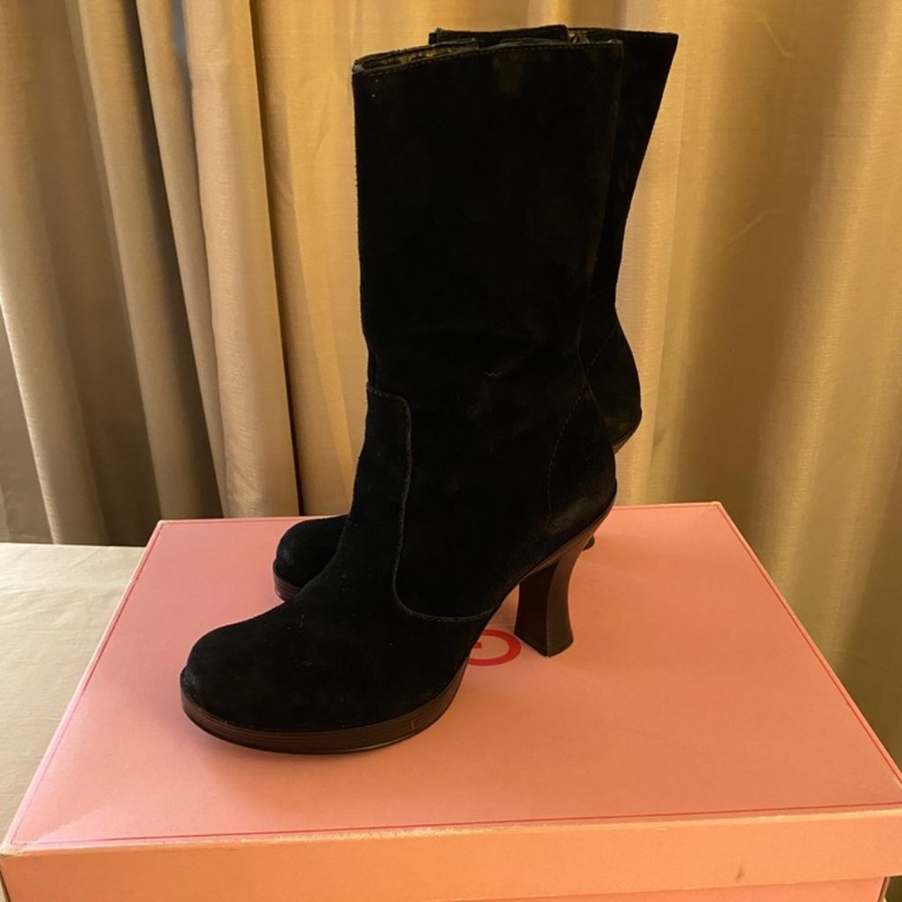 Giianni Bini Mid Calf Suede Boots 8.5